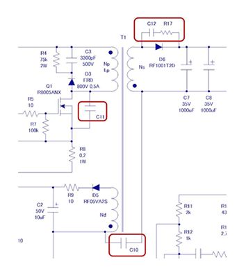 絕緣型反激式轉(zhuǎn)換器電路的EMC設(shè)計技巧